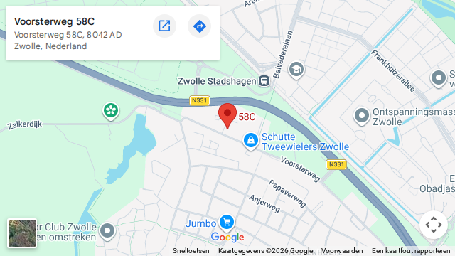 Locatie van Rijschool Zwolles op de kaart: Voorsterweg 58C in Zwolle